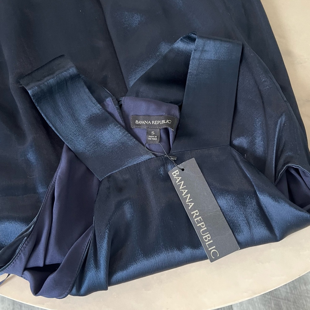 Banana Republic Navy Blue Halter Top - Picture 4 of 13